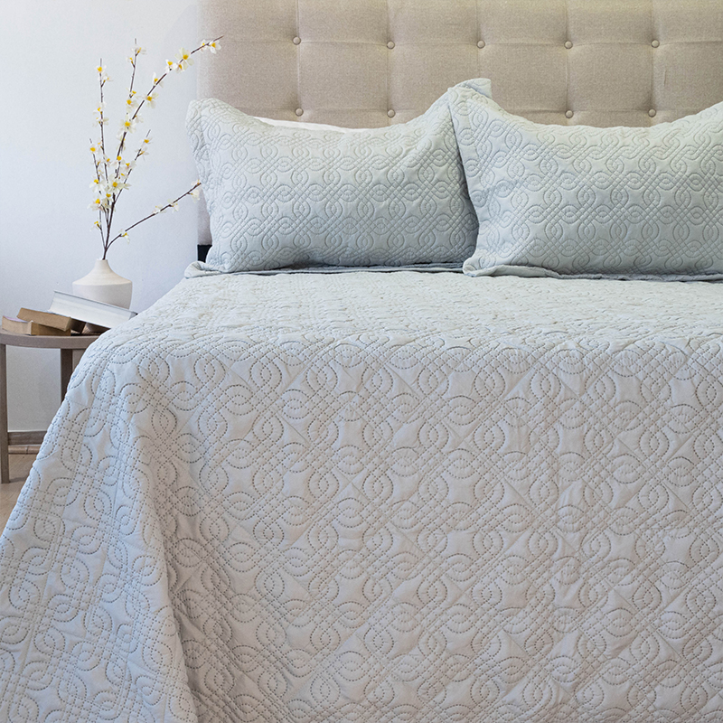 Quilt Bubbly 2.5 Plazas / Gris - Doral