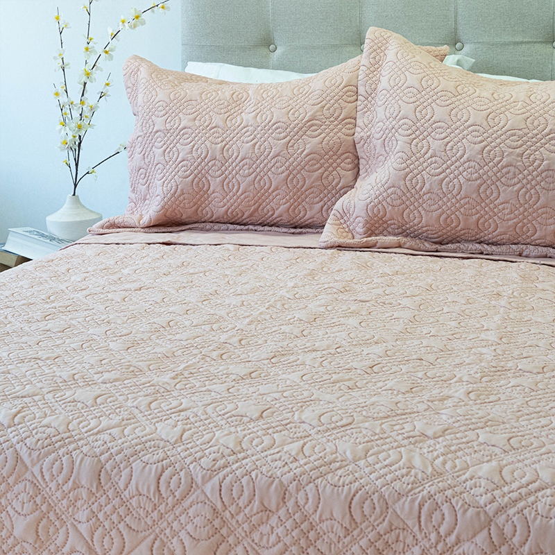Quilt Bubbly 2.5 Plazas / Rosa Pastel - Doral