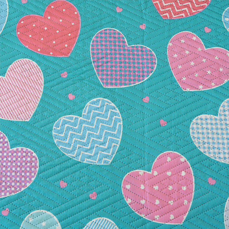 Quilt Hotpress Estampado Infantil 1.5 plazas / Corazones- Doral - Imagen 2