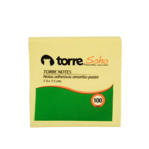 Notas Amarillo 75x75 mm. 100 Hojas - Torre