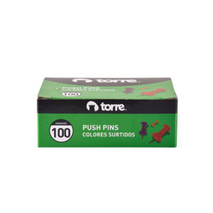 Caja Push Pins Jumbo Colores Surtidos 100 und - Torre