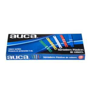 Sujetadores Plásticos Colores 50 Unid. - Auca