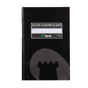 Libro De Actas Cuadriculado 100 Hojas - Torre