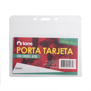 Porta Tarjeta Con Cordel Azul - Torre