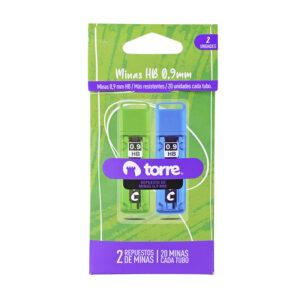 Repuesto Minas 0.9 mm. HB 20 Und. - Torre