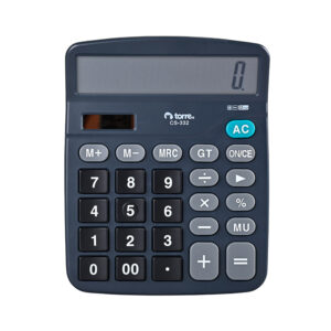 Calculadora Grande Negra 332 - 12 Dígitos - Torre