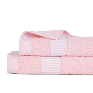 Set 2 Toallas Egyptia 460gr. / Rosado - Mashini