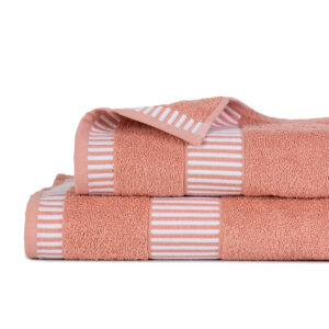 Set 2 Toallas Egyptia 460gr. / Coral - Mashini