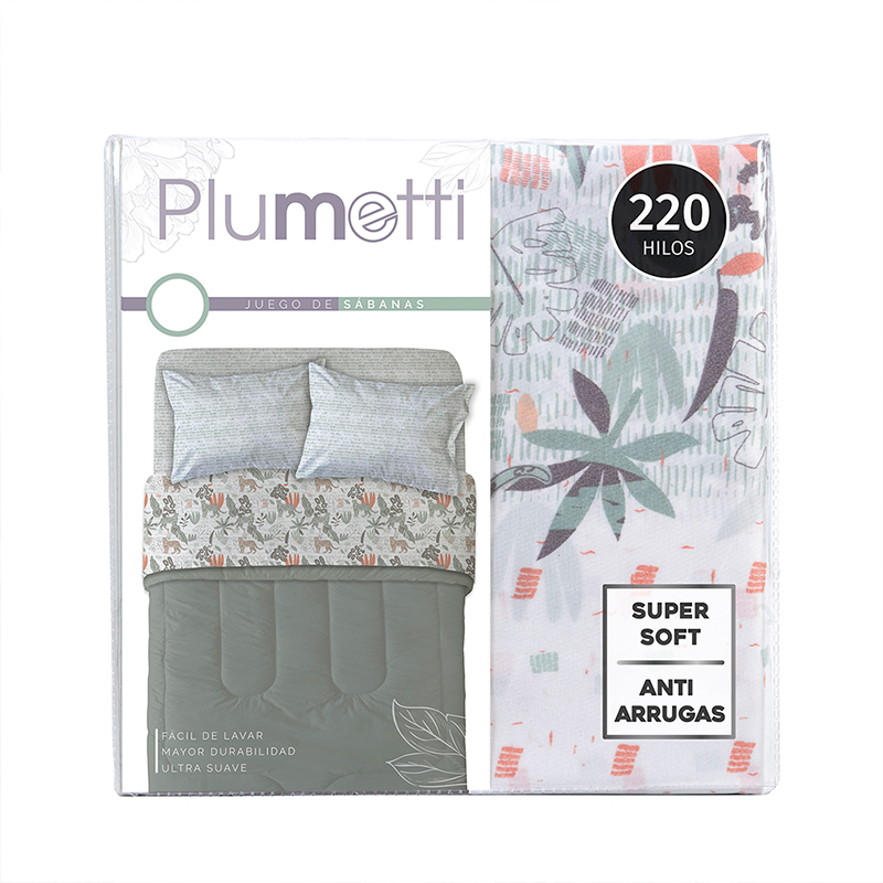 Sábana Microfibra 1.5 Plazas / Acadia - Plumetti - Imagen 4