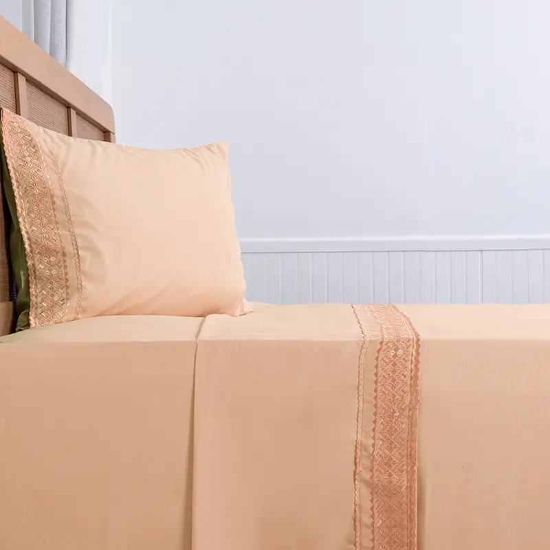 Sábanas Microfibra Broderie 1.5 Plazas / Damasco - Plumetti - Imagen 3