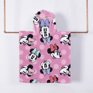 Toalla de Playa con Capucha 60x120cm. / Minnie Faces - Mashini