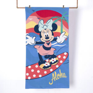 Toalla de Playa 70x140 cm + Bolso / Minnie Aloha - Mashini
