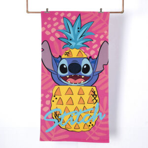 Toalla de Playa 70x140 cm + Bolso / Stitch Piña - Mashini