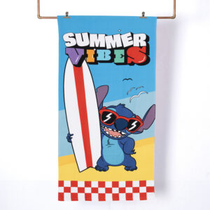 Toalla de Playa 70x140 cm + Bolso / Stitch Surf - Mashini