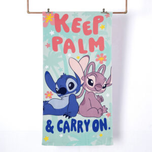 Toalla de Playa 70x140 cm + Bolso / Stitch Palm - Mashini