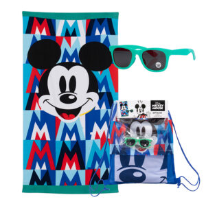Set Toalla 70x140 cm. + Lentes de Sol / Mickey Cara - Mashini