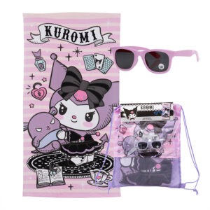 Set Toalla 70x140 cm. + Lentes de Sol / Kuromi Bruja - Mashini