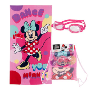 Set Toalla 70x140 cm. + Lentes de Agua / Minnie Dance - Mashini
