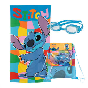 Set Toalla 70x140 cm. + Lentes de Agua / Stitch Groo - Mashini