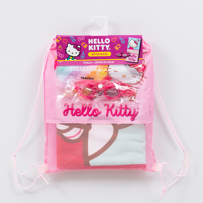 Set Toalla 70x140cm + Lentes de Agua /Hello Kitty Raya - Mashini - Imagen 3
