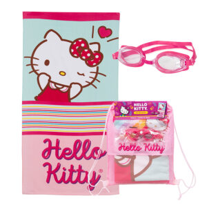 Set Toalla 70x140cm + Lentes de Agua /Hello Kitty Raya - Mashini