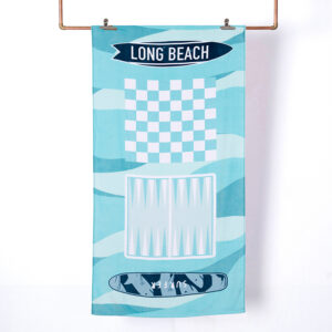 Toalla de Playa + Juego 70x150 cm. / Dama Celeste - Mashini