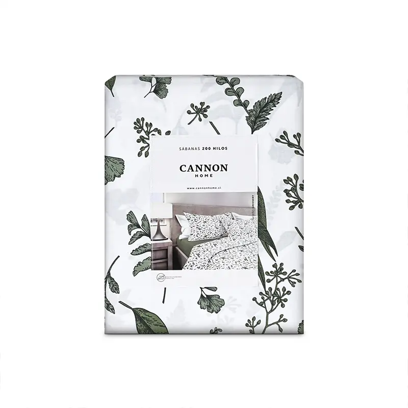 Juego de Sábanas Estampadas 200 Hilos 2 Plazas / Greenery - Cannon - Imagen 3