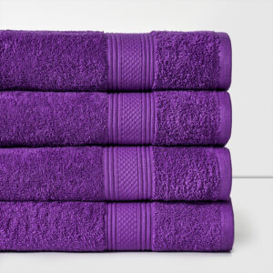 Toalla de Baño 100% Algodón 450 grs. 76x160 cm / Morado - American Family by Cannon