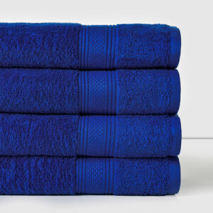 Toalla de Baño 100% Algodón 450 grs. 76x160 cm / Azul - American Family by Cannon