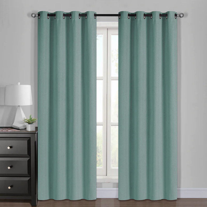 Set Cortinas Blackout 4P. Super Soft 140x220 / Verde - Jovial
