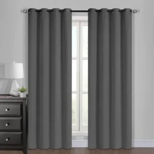 Set Cortinas Blackout 4P. Super Soft 140x220 / Gris Oscuro - Jovial