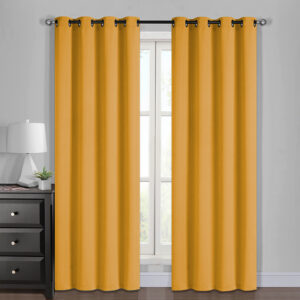 Set Cortinas TC 4P. Lisboa 140x220cm. / Mostaza - Jovial