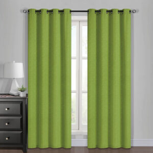Set Cortinas Multitono 140x220cm. PolyCotton / Verde - Jovial