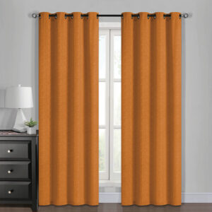 Set Cortinas Multitono 140x220cm. PolyCotton / Mostaza - Jovial