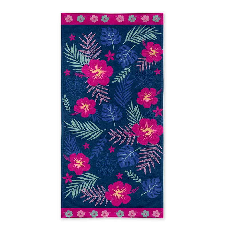 Toalla de Playa Velour 70x140 cm / Paradis - Chiteco by Lourdes