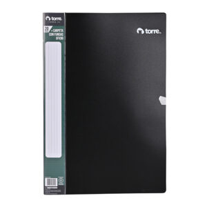 Carpeta 20 Fundas Oficio Negra - Torre