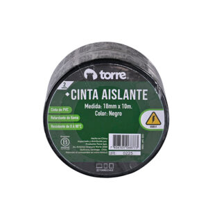 Cinta Aislante Negra PVC 18mm. x10m. – Torre