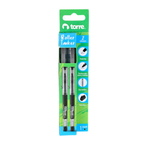 Lápiz Roller Tanker Gel 0,5mm Negro 2 Und. - Torre