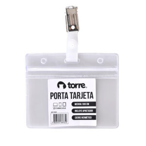 Porta Tarjeta Con Clip - Torre