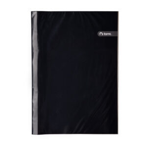 Archivador Plastificado con Gusano / Negro - Torre