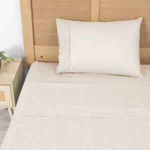 Sábanas Microfibra Embossed 1.5 Plazas / Arena - Plumetti