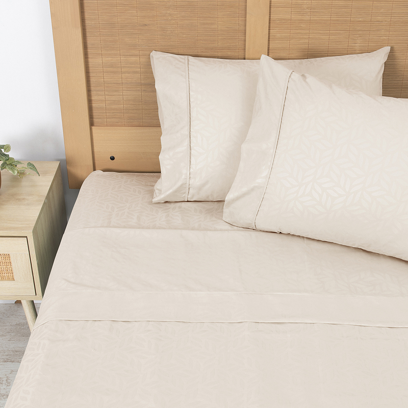 Sábana Microfibra Embossed 2 Plazas / Arena - Plumetti