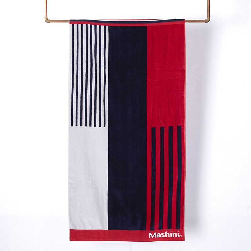 Toalla de Playa Jacquard 75x150 cm / Marine - Mashini