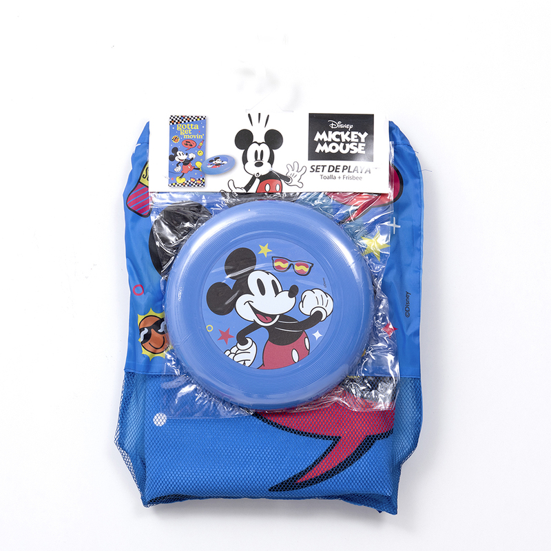 Set Toalla de Playa 70x140 cm. + Frisbee / Mickey Movin - Mashini - Imagen 4