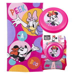 Set Toalla de Playa 70x140 cm. + Frisbee / Minnie Peek - Mashini