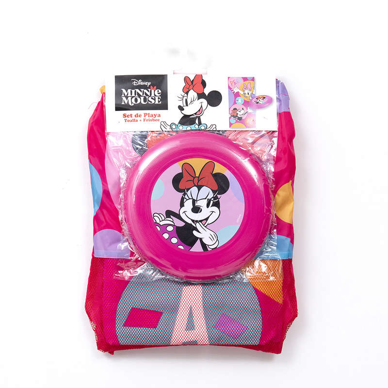 Set Toalla de Playa 70x140 cm. + Frisbee / Minnie Peek - Mashini - Imagen 4
