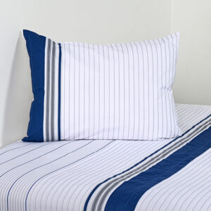 Juego de Sábanas Estampadas 144 Hilos 1 Plaza / Marino Piedra - American Family