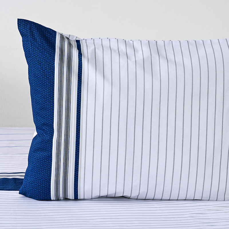 Juego de Sábanas Estampadas 144 Hilos 1.5 Plazas / Marino Piedra - American Family - Imagen 2