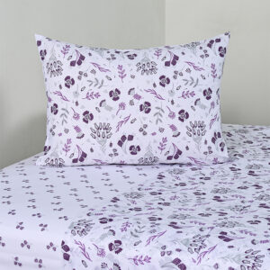 Juego de Sábanas Estampadas 144 Hilos 1.5 Plazas / Adelle Lila - American Family
