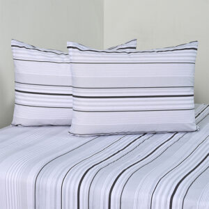 Juego de Sábanas Estampadas 144 Hilos 2.5 Plazas / Zircon Gris - American Family